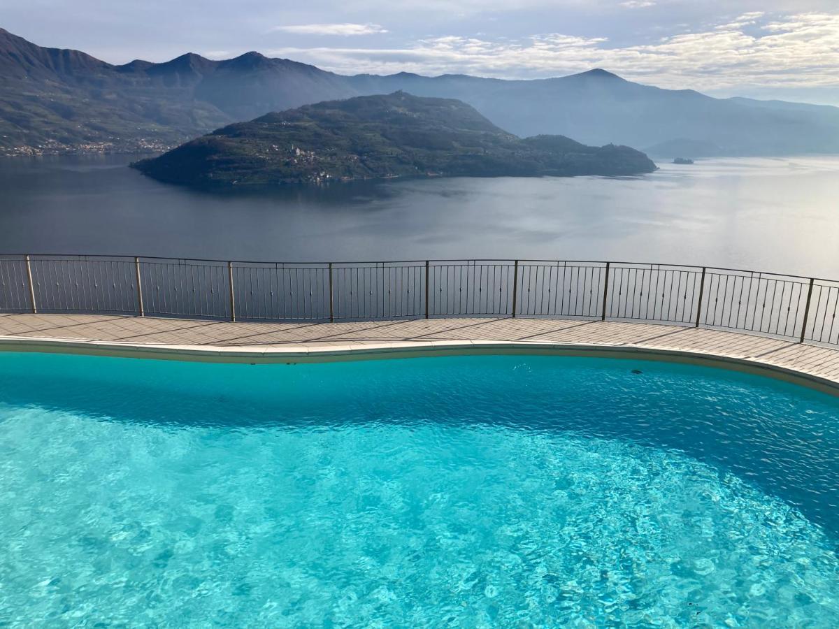 Appartamento Grande Terrazza Vista Lago Parzanica Exterior foto