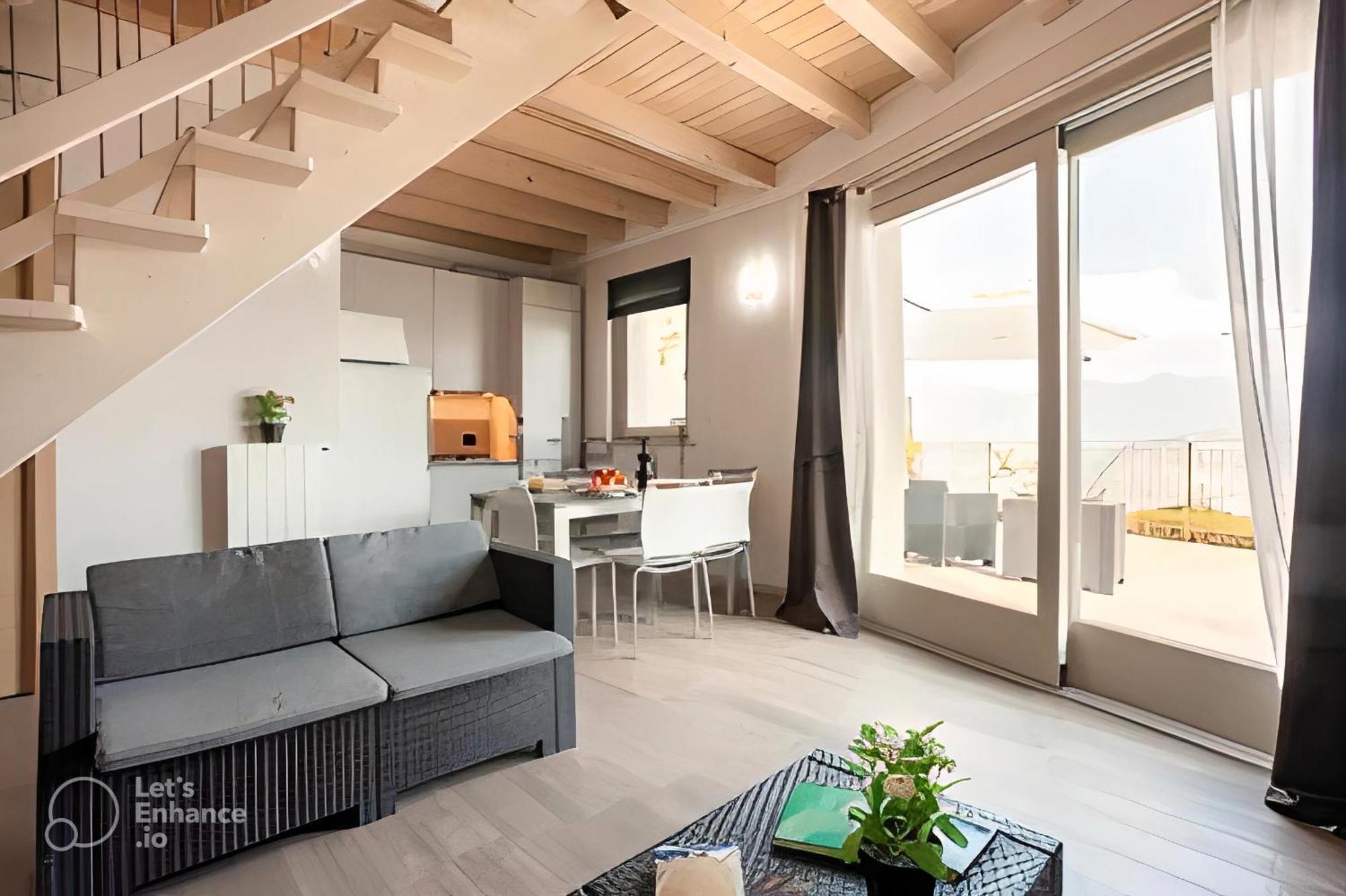 Appartamento Grande Terrazza Vista Lago Parzanica Exterior foto